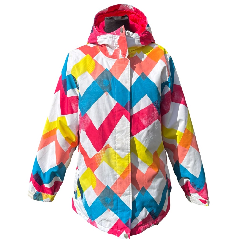 Empyre Rainbow Colorful Snowboard‎ Jacket Size Large Urban Streetwear